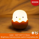 Chick in Egg Shell Easy Touch Night Light Rechargeable Bedside Lamp