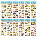 12 Sheets/Pack Kids Stickers 3D Puffy Bulk Cartoon Zoo Animal / Fruits Various Scrapbooking Stickers for Kids