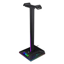 RGB Gaming Headphone Stand with USB Ports Touch Control