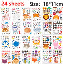 Make A Face Stickers DIY Art Craft For Kids - Make Your Own Stickers