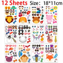 Make A Face Stickers DIY Art Craft For Kids - Make Your Own Stickers