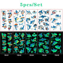 Luminous Temporary Tattoo Stickers for Kids Unicorn - Glow in The Dark Tattoo