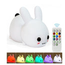 Dimmable Rabbit Night Light USB Rechargeable Lamp For Kids Bedroom