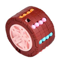 3D Cylinder Magical Bean Rotating Slide Puzzle Cube Toy