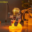 NEW Astronaut Building Blocks With LED Light Mini Bricks