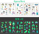 Luminous Temporary Tattoo Stickers for Kids Unicorn - Glow in The Dark Tattoo
