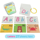 English Words and Math Learning Educational Flash Cards for Kids 3-6 Years