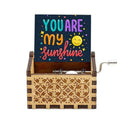 NEW You Are My Sunshine Music Box Color Printed Wooden Hand Operated Musical Box