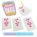 English Words and Math Learning Educational Flash Cards for Kids 3-6 Years