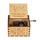 NEW You Are My Sunshine Music Box Color Printed Wooden Hand Operated Musical Box