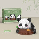 Cute Panda Mini Building Blocks Creative DIY Assembly