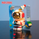 Micro Building Blocks Space Astronaut Figure With Light - Mini Size DIY Bricks Set