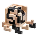 3D Tetris Cube Puzzle Luban Interlocking Educational Wooden Toy