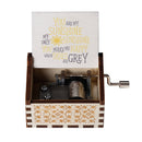 NEW You Are My Sunshine Music Box Color Printed Wooden Hand Operated Musical Box