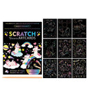 Magic Rainbow Color Scratch Art Painting Paper Card Kit