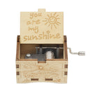 NEW You Are My Sunshine Music Box Color Printed Wooden Hand Operated Musical Box
