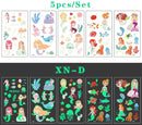 Luminous Temporary Tattoo Stickers for Kids Unicorn - Glow in The Dark Tattoo