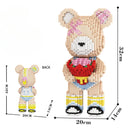 Mini Love Violent Bear Brick Colored Model