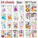 Make A Face Stickers DIY Art Craft For Kids - Make Your Own Stickers