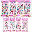 Gem Acrylic Sparkly Crystal Decoration Stickers For Kids