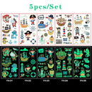 Luminous Temporary Tattoo Stickers for Kids Unicorn - Glow in The Dark Tattoo