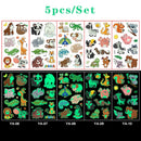 Luminous Temporary Tattoo Stickers for Kids Unicorn - Glow in The Dark Tattoo