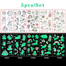Luminous Temporary Tattoo Stickers for Kids Unicorn - Glow in The Dark Tattoo