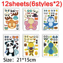 Make A Face Stickers DIY Art Craft For Kids - Make Your Own Stickers