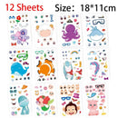 Make A Face Stickers DIY Art Craft For Kids - Make Your Own Stickers
