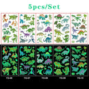 Luminous Temporary Tattoo Stickers for Kids Unicorn - Glow in The Dark Tattoo