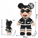 Mini Love Violent Bear Brick Colored Model