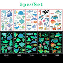 Luminous Temporary Tattoo Stickers for Kids Unicorn - Glow in The Dark Tattoo