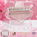 Beautiful Design Acrylic Kalimba Mbira 17/ 21 Key With Case