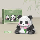 Cute Panda Mini Building Blocks Creative DIY Assembly