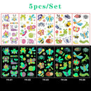Luminous Temporary Tattoo Stickers for Kids Unicorn - Glow in The Dark Tattoo