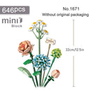 Creative Mini Building Blocks Flowers DIY
