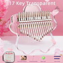 Beautiful Design Acrylic Kalimba Mbira 17/ 21 Key With Case