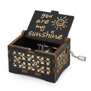 NEW You Are My Sunshine Music Box Color Printed Wooden Hand Operated Musical Box