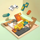 Animal Tetris Puzzle Wooden Board Game