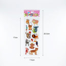 12 Sheets/Pack Kids Stickers 3D Puffy Bulk Cartoon Zoo Animal / Fruits Various Scrapbooking Stickers for Kids