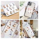 Kawaii Painting Watercolor Cute Cat Stickers Pack for Kids, Cartoon Cute Graffiti Scrapbooking, Luggage Laptop Sticker