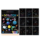 Magic Rainbow Color Scratch Art Paper Card Kit For Kids - Artcards