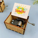NEW You Are My Sunshine Music Box Color Printed Wooden Hand Operated Musical Box