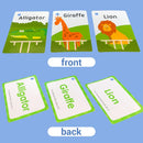 English Words and Math Learning Educational Flash Cards for Kids 3-6 Years