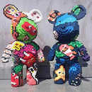 Mini Love Violent Bear Brick Colored Model