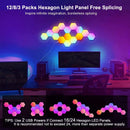 RGB LED Hexagon Light Bluetooth Indoor Wall Light