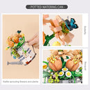 Mini Watering Can Potted Building Blocks Flowers DIY Plant Bouquet Assembly