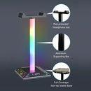 RGB Headphone Stand Type-C & USB Charging Port For Gaming