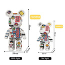 Mini Love Violent Bear Brick Colored Model