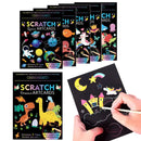 Magic Rainbow Color Scratch Art Paper Card Kit For Kids - Artcards